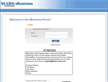 Tablet Screenshot of ebusiness.mars.com